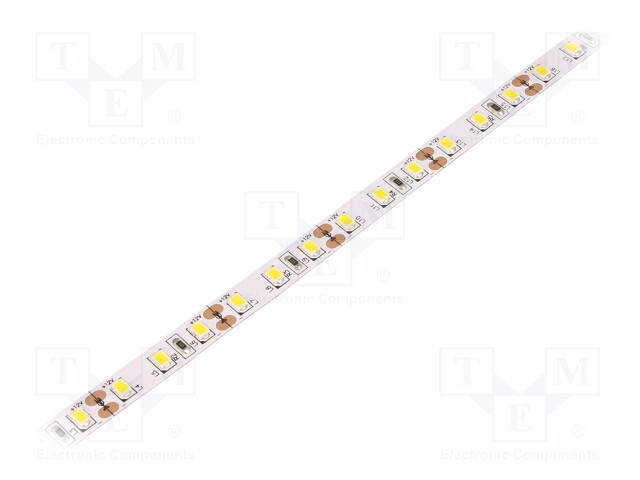 LED tape; white warm; LED/m: 96; SMD; 3528; 12V; W: 8mm; 120°; D: 2.5mm