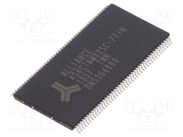 DRAM memory; SDRAM; 16Mx32bit; 3÷3.6V; 133MHz; 5.4ns; TSOP86 II