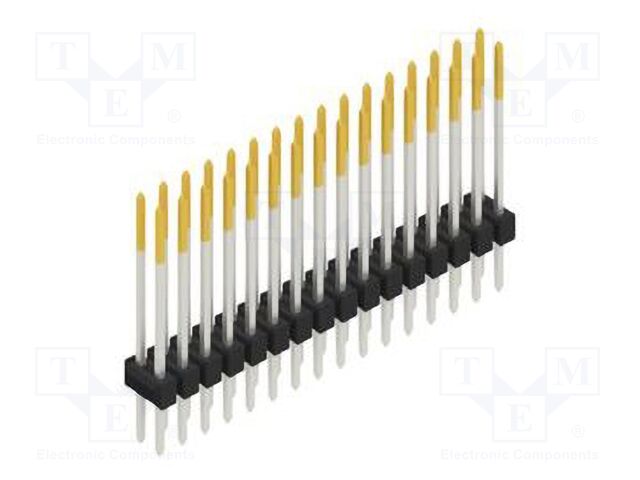 Connector: pin strips; pin header; male; PIN: 32; 2.54mm; THT; 2x16