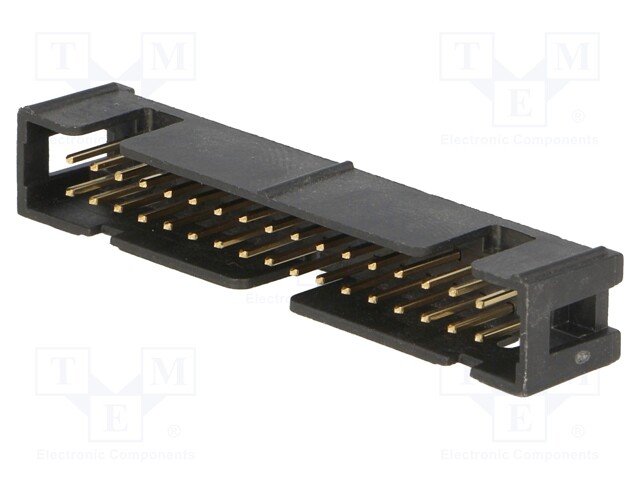 Socket; IDC; male; PIN: 34; straight; THT; gold-plated; 2A; 2.54mm