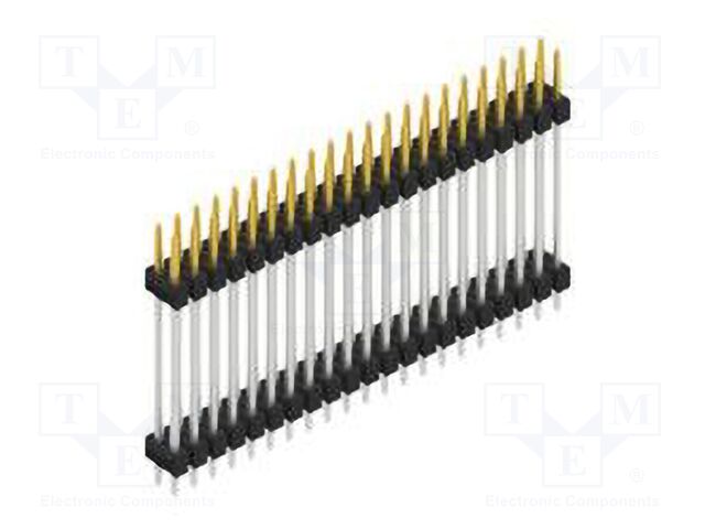 Connector: pin strips; pin header; male; PIN: 42; 2.54mm; THT; 2x21