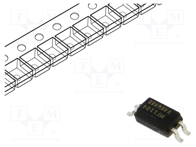 Optocoupler; SMD; Ch: 1; OUT: transistor; Uinsul: 3.75kV; Uce: 70V