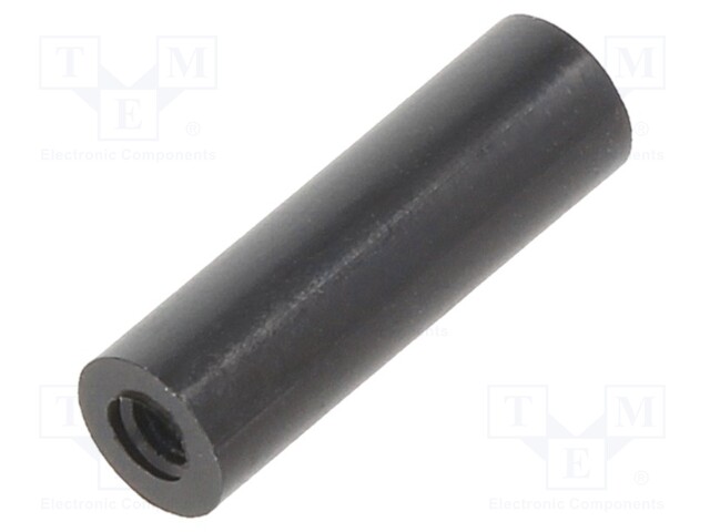 Spacer sleeve; cylindrical; polyamide; M2,5; L: 16mm; Øout: 5mm