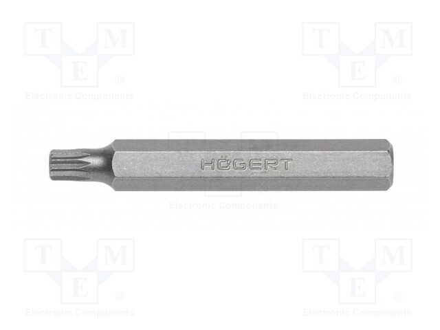 Screwdriver bit; spline (12-angles); XZN M10; Overall len: 75mm