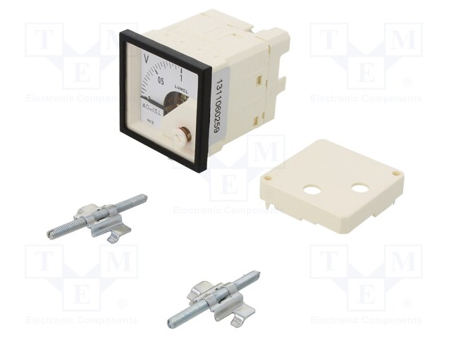 Meter; on panel; analogue; 0÷1V; Class: 1,5; IP52; Length: 42mm; 600V