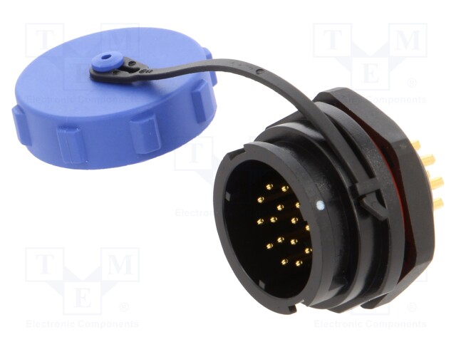Socket; SY21; male; PIN: 15; IP67; soldering; -40÷85°C