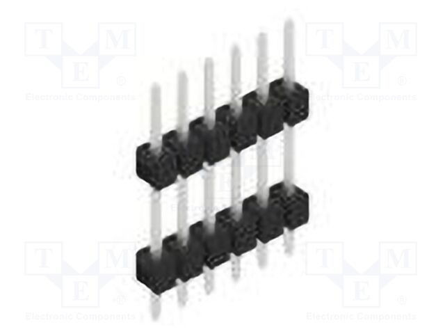 Connector: pin strips; pin header; male; PIN: 6; 2.54mm; THT; 1x6