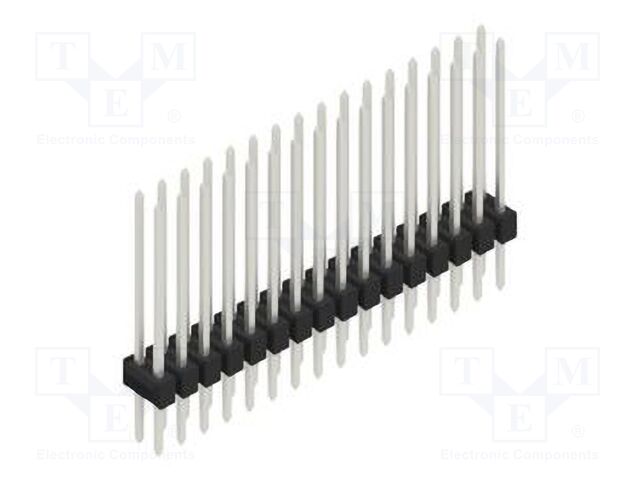 Connector: pin strips; pin header; male; PIN: 32; 2.54mm; THT; 2x16