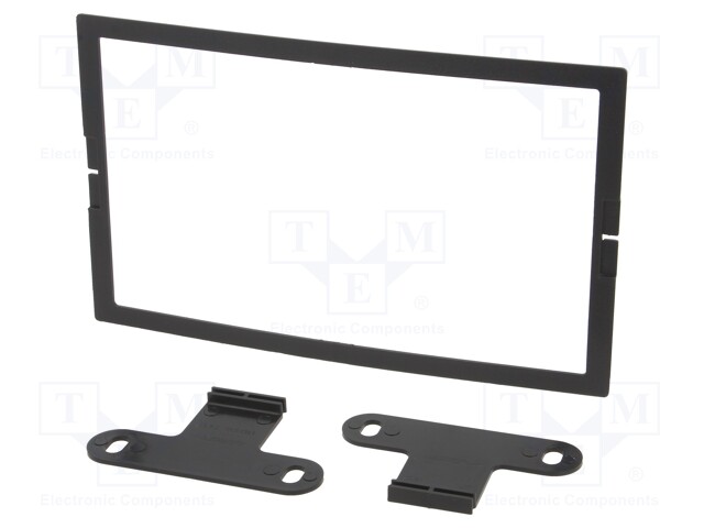 Radio mounting frame; Infiniti,Mercury,Nissan; 2 DIN; black