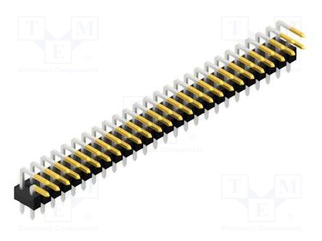 Connector: pin strips; pin header; male; PIN: 52; 2.54mm; THT; 2x26