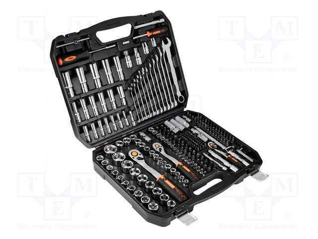 Wrenches set; 6-angles,socket spanner; Mounting: 1/2",1/4",3/8"