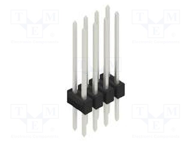 Connector: pin strips; pin header; male; PIN: 8; 2.54mm; THT; 2x4