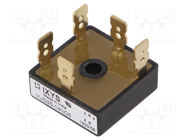 Three-phase bridge rectifier; Urmax: 1.4kV; If: 20A; Ifsm: 380A