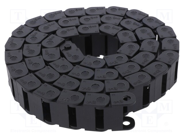 Cable chain; Series: 06; Bend.rad: 18mm; L: 1000mm; Int.width: 30mm