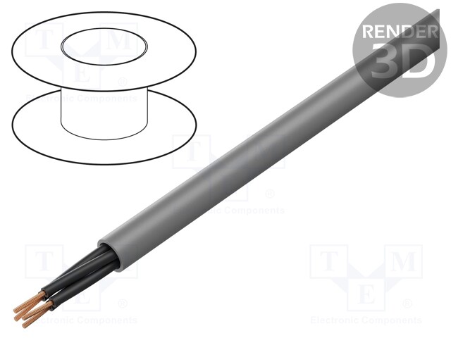 Wire; ÖLFLEX® CLASSIC 400 P; 4x0,5mm2; unshielded; 300/500V; PUR