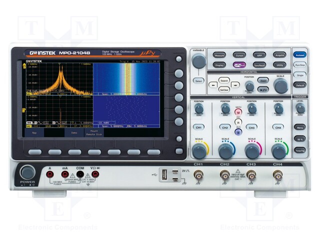Oscilloscope: digital; Ch: 4; 100MHz; 1Gsps; 10pts/ch; LCD TFT 8"