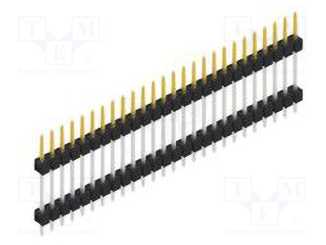 Connector: pin strips; pin header; male; PIN: 26; 2.54mm; THT; 1x26