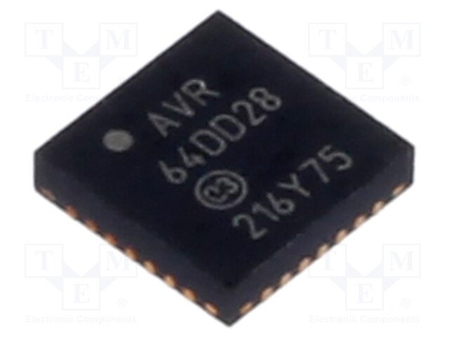 IC: AVR microcontroller; EEPROM: 256B; SRAM: 8kB; Flash: 64kB; Cmp: 1