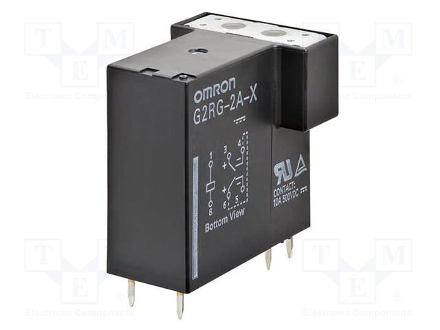 Relay: electromagnetic; DPST-NO; Ucoil: 12VDC; Icontacts max: 8A