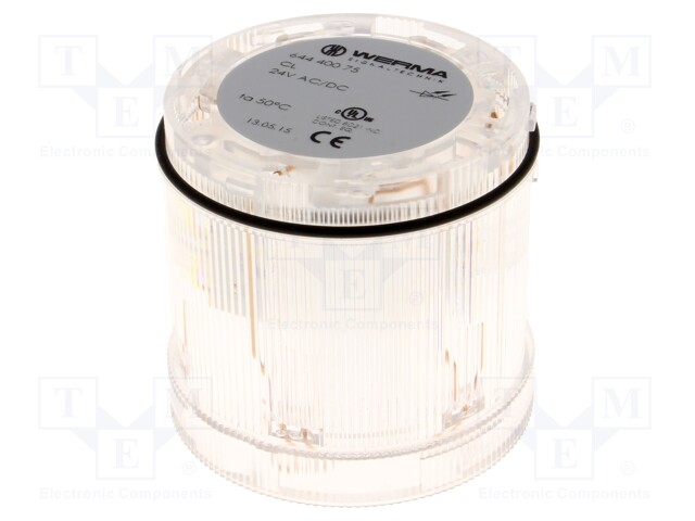 Signaller: lighting; continuous light; Colour: white; Usup: 24VDC
