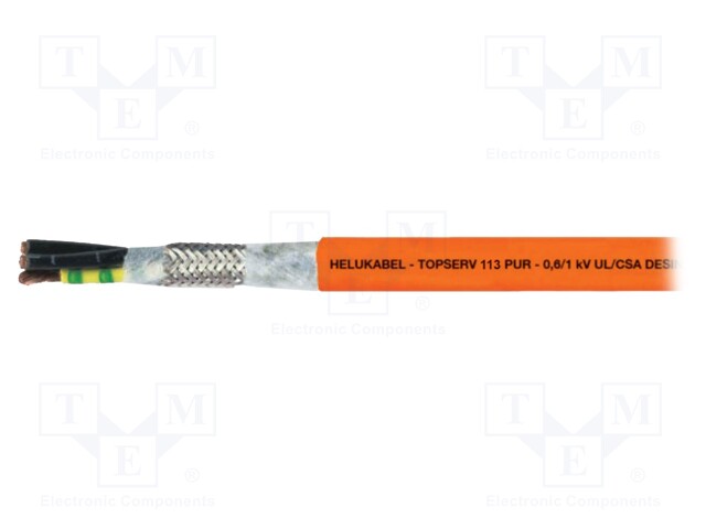 Wire: servo drive; TOPSERV®113; 4G2,5mm2 + (2x1,5)mm2; PUR; Cu