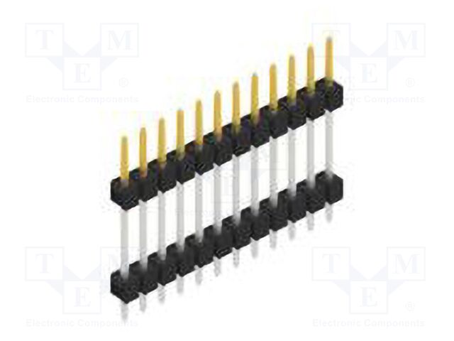 Connector: pin strips; pin header; male; PIN: 12; 2.54mm; THT; 1x12