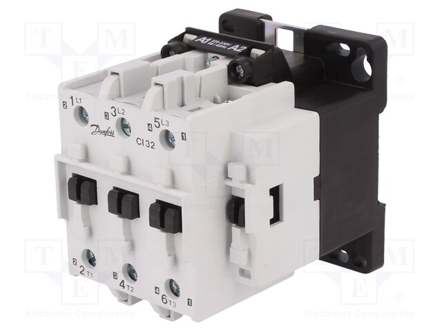 Contactor: 3-pole; NO x3; 230VAC; 32A; DIN,panel; CI 32; -30÷70°C