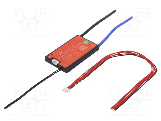 PCB protection; Li-FePO4; 75x48x9mm; 30A; 12.8VDC