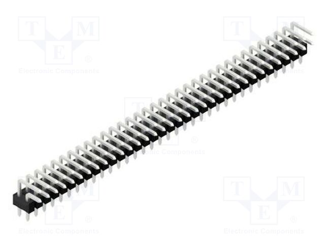 Connector: pin strips; pin header; male; PIN: 68; 2.54mm; THT; 2x34