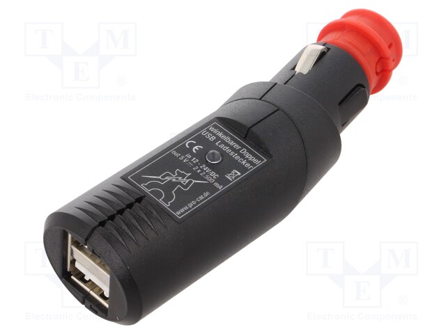 Automotive/main power supply; USB A socket x2; 5A; 5V/2x2,5A