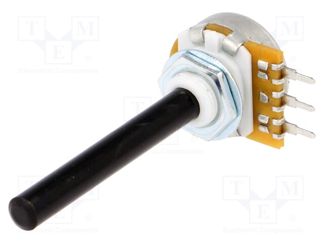 Potentiometer: shaft; single turn; 10kΩ; ±20%; 0.4W; linear; 6mm