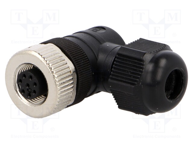 Plug; M12; PIN: 8; female; A code-DeviceNet / CANopen; for cable