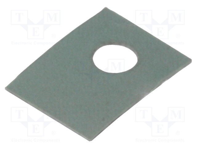 Heat transfer pad: silicone; SOT32; 0.45K/W; L: 11mm; W: 8mm; 6.5kV