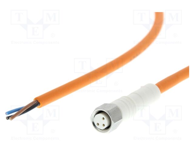 Connection lead; M8; PIN: 3; straight; 10m; female