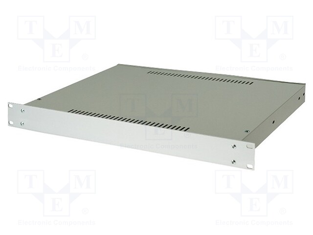 Enclosure: 19" standard; 180; 1U; 363mm; light grey