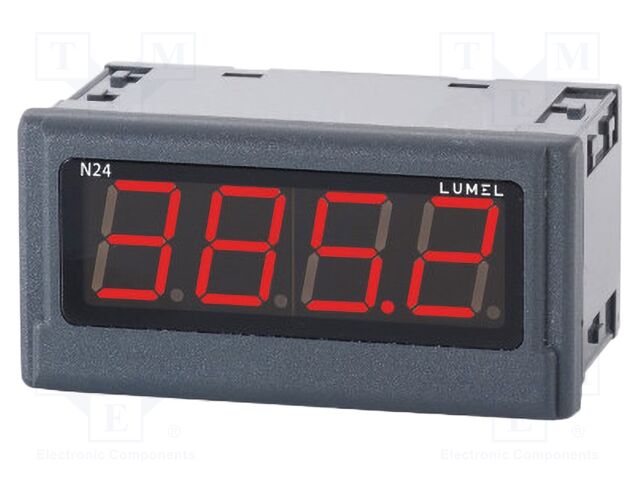 Voltmeter; digital,mounting; 0÷10V; LED; 4-digit; Char: 20mm; N24S