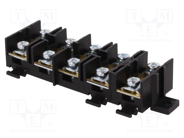 Terminal block; screw terminal; ways: 5; 16mm2; terminals: 10; 76A