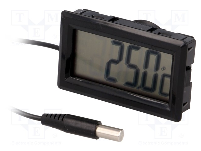 Panel; LCD; -50÷70°C; Probe l: 20mm; Probe dia: 5.5mm; 37x62x16mm