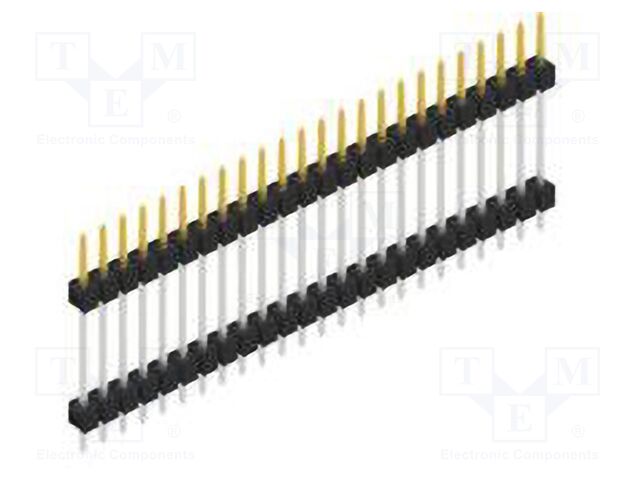 Connector: pin strips; pin header; male; PIN: 24; 2.54mm; THT; 1x24