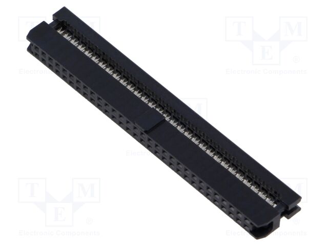 Plug; IDC; female; PIN: 60; IDC; for ribbon cable; 1mm; gold flash