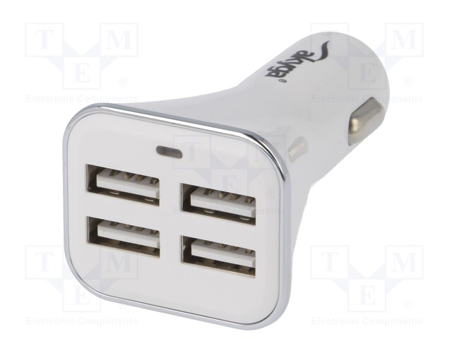 Automotive power supply; USB A socket x4; Sup.volt: 12÷24VDC