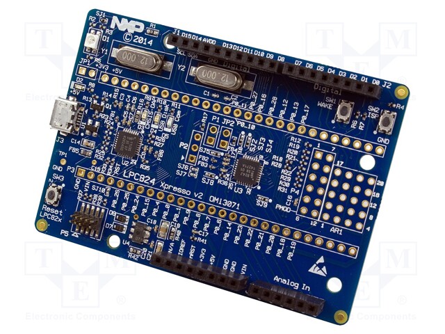 Dev.kit: ARM NXP; I2C x4,SPI x2,SWD,USART x3,USB; RGB LED