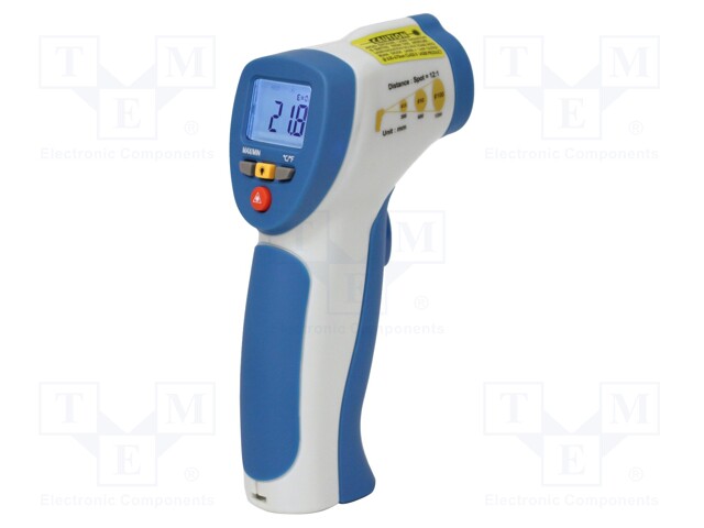 Infrared thermometer; LCD 3,5 digit,with a backlit; -50÷380°C
