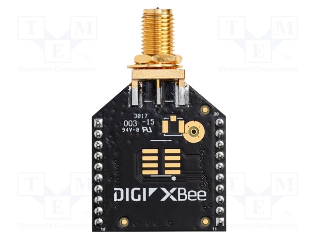 Module: RF; SMA; XBee; 2.4GHz; I2C,SPI,UART; -103dBm; 8dBm; THT