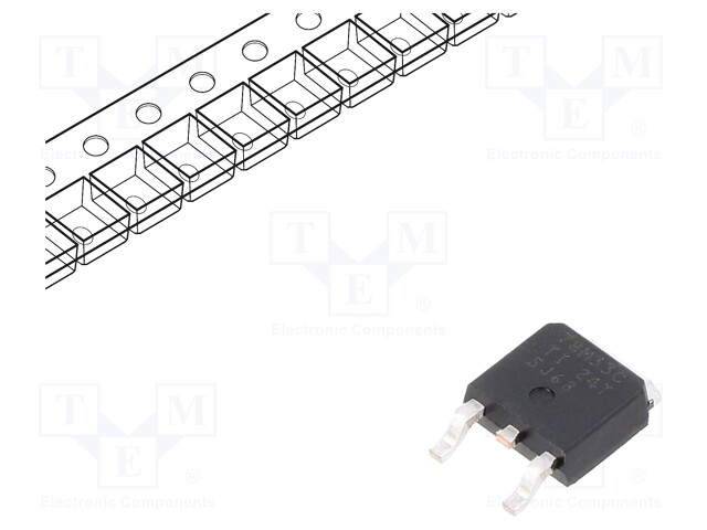 IC: voltage regulator; linear,fixed; 3.3V; 0.5A; DPAK; SMD; 0÷125°C