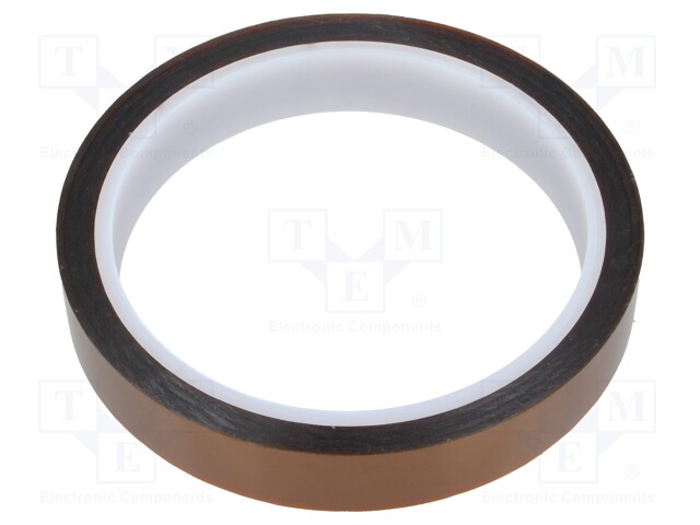 Tape: high temperature resistant; tape; max.230°C; W: 15mm; L: 33m