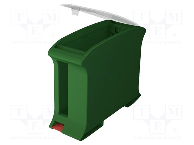 Enclosure: for DIN rail mounting; ABS