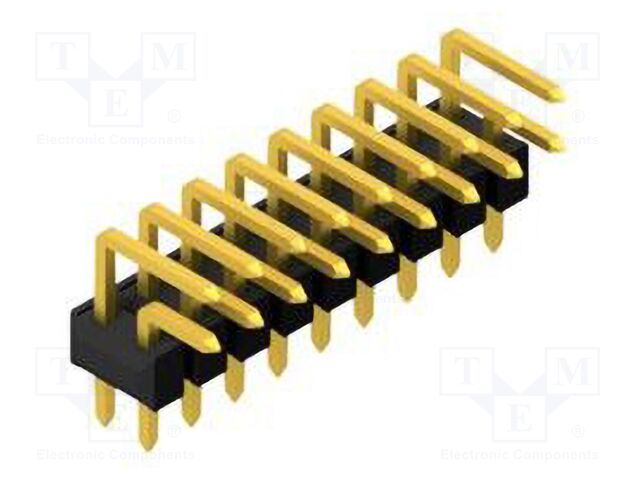 Connector: pin strips; pin header; male; PIN: 18; 2.54mm; THT; 2x9