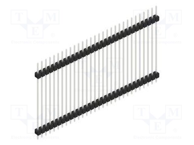 Connector: pin strips; pin header; male; PIN: 30; 2.54mm; THT; 1x30