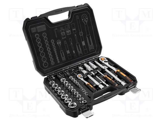 Wrenches set; 6-angles,socket spanner; Mounting: 1/2",1/4"